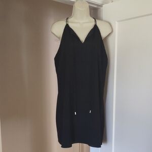 Naked Zebra Black Dress with Intricate Back Details - Size LARGE